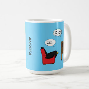 Mug Blackbird Dormir devant la télévision Ajouter un