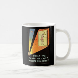 Mug Blackout de dernière nuit, BD Vintage inspiré
