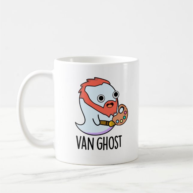 Mug Blague de fantôme de fourgonnette Artiste drôle de (Gauche)