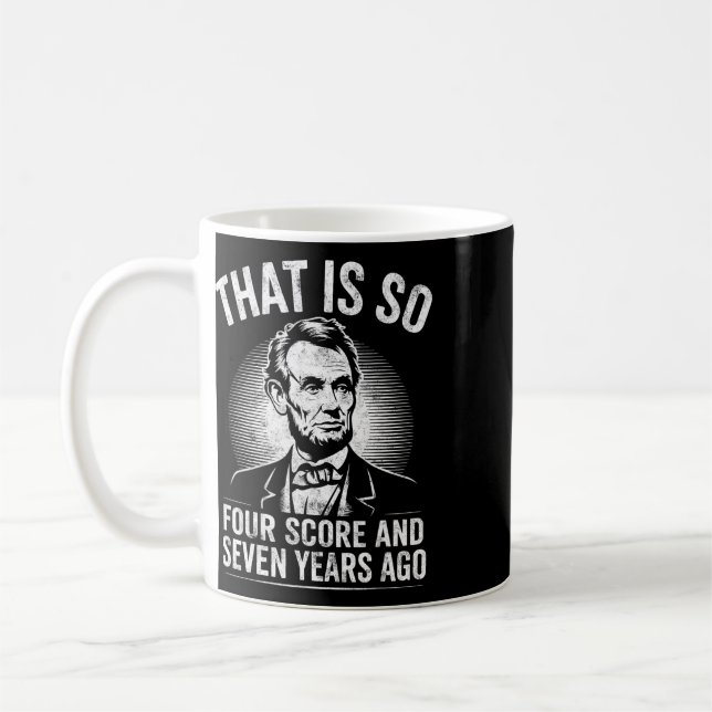 Mug Blague de professeur d'histoire Abraham Lincoln Ge (Gauche)
