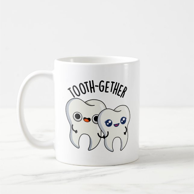 Mug Blague dentaire amusante Tooth-gether  (Gauche)