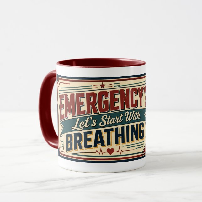 Mug Blague d'infirmière humouristique - Citation médic (Devant gauche)