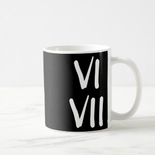 Mug Blague drôle pour enfants 67 6 et 7 en chiffres ro