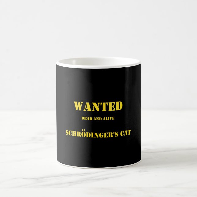 Mug Blague Quantique Drôle : Le Chat de Schrödinger en (Centre)