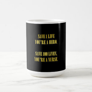 Mug Blague sur les infirmières drôles qui sauvent des