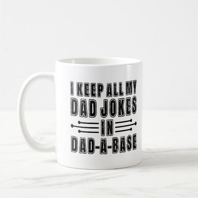 Mug Blagues de Papa Dans La Base Papa Cadeau de Fête d (Gauche)