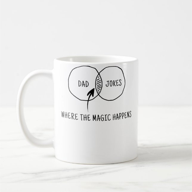 Mug Blagues de Papa Où la Magie Opère (Gauche)