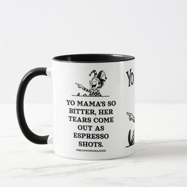 Mug blagues freudiennes sur ta mère - Amère (Gauche)