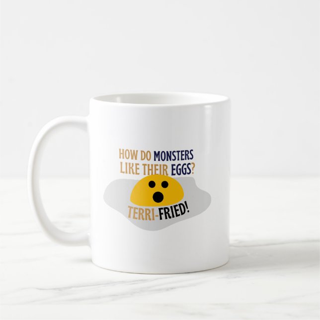 Mug Blagues Papa Humour Simple et Ludique Monstres Jeu (Gauche)