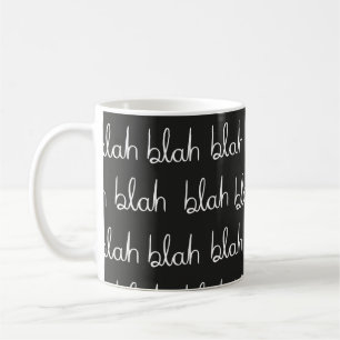 Mug Blah bla motif sans couture.