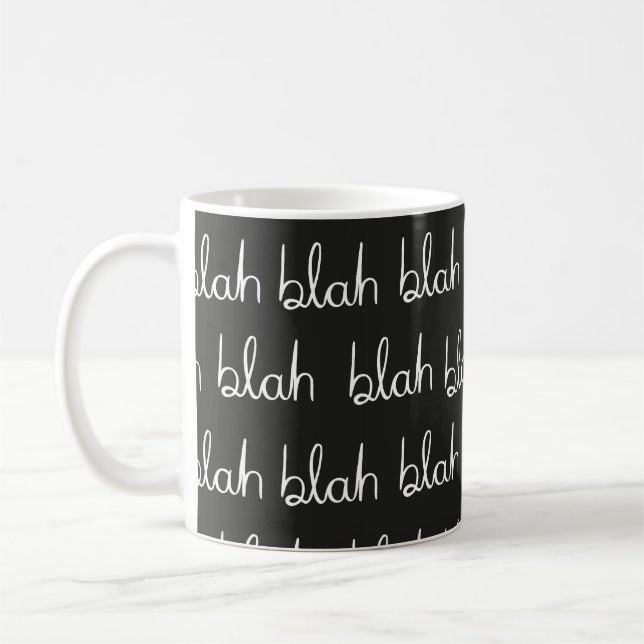 Mug Blah bla motif sans couture.  (Gauche)
