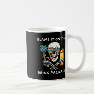 Mug Blâmez-le sur le forfait boissons Funny Cruisère a