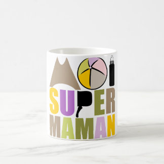Mug blanc 325 ml Moi Super Maman - Logo Nature