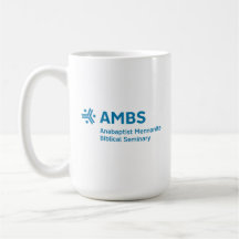 Mug blanc avec logo AMBS bleu