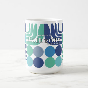Mug Blanc Bleu Bohème
