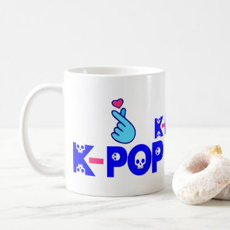Mug blanc classique fabuleux de KPop d'amour de ♥I