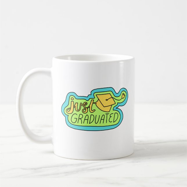 Mug blanc classique JUST_GRADUATED (Gauche)
