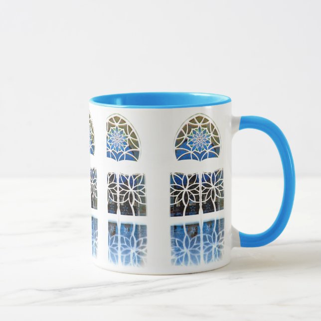Mug Blanc de la fenêtre 1 de foyer de mosquée (Droite)
