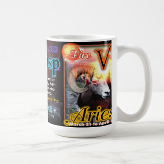 Mug Blanc de zodiaque de tranchant de Bélier de