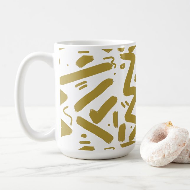 Mug Blanc et or de la tribu (Avec donut)