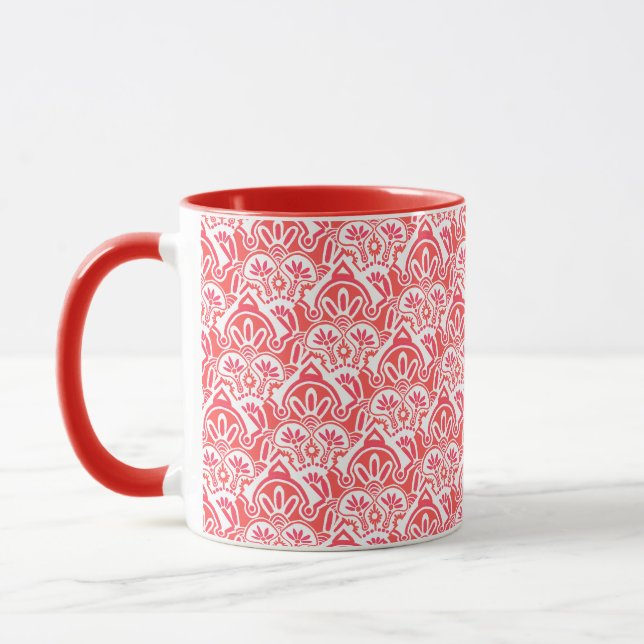 Mug blanc et rouge de Noël (Gauche)