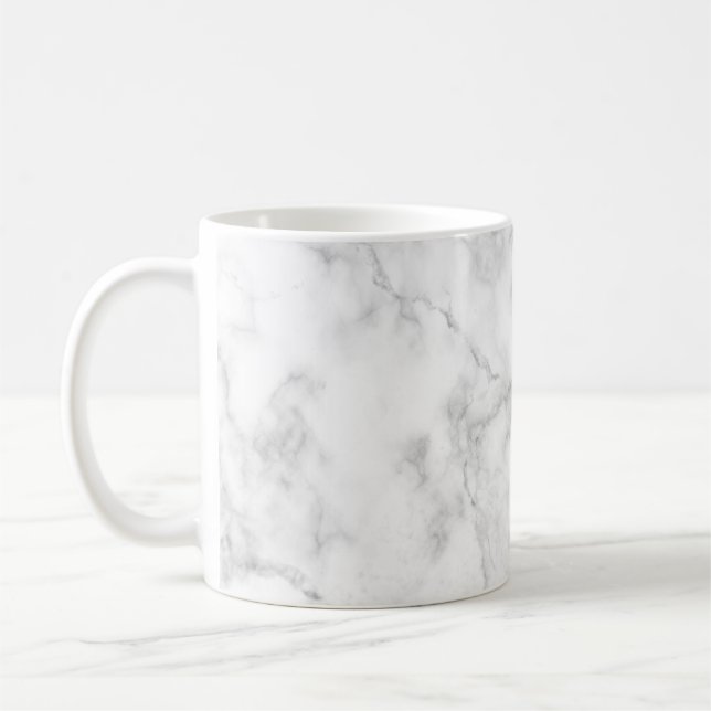 Mug Blanc marbre (Gauche)