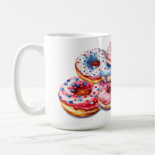 MUG BLANC ROUGE BLEU PATRIOTIQUE DONUES CITES