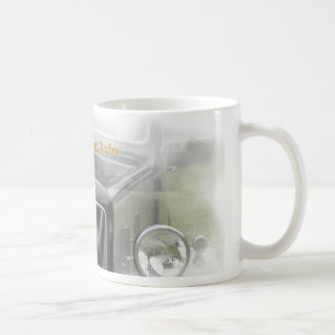 Mug Blanc rouge de tasse, rubis d'Austin sept