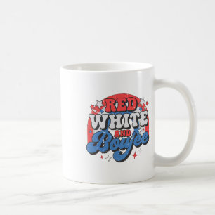 Mug Blanc Rouge Et Boujee 4 juillet Fête De L'Indépend