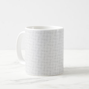 Mug Blanc solide texturé.
