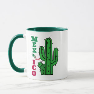 Mug Blanc Vert Rouge Mexique Drapeau Mexique Musique,