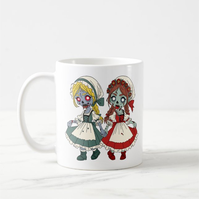 Mug Blanche-Neige et Rose-Rouge zombies (Gauche)
