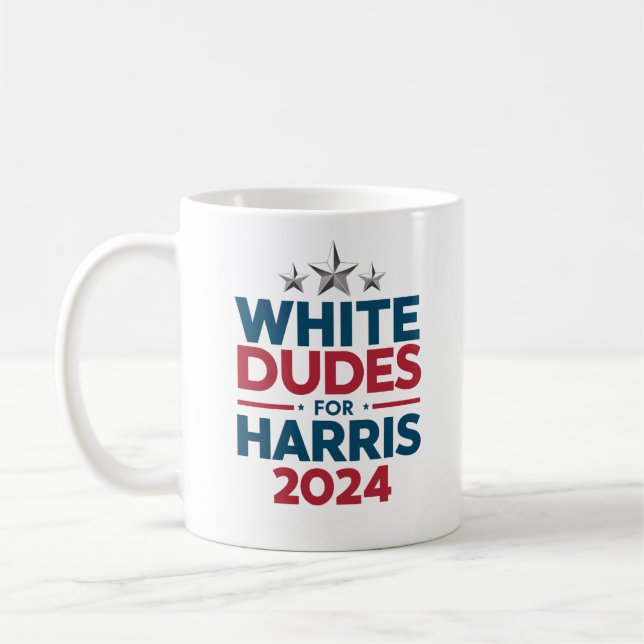 Mug Blancs pour Harris-Élection 2024 (Gauche)