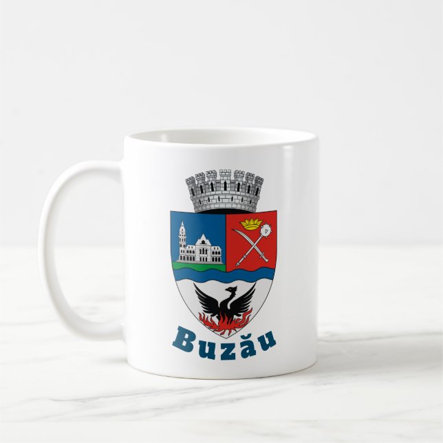 Mug Blason de Buzău, Roumanie (Gauche)