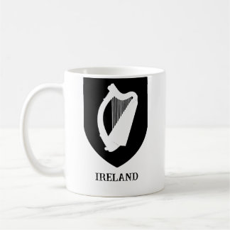 Mug Blason Irlandais Art Minimaliste Noir & Blanc