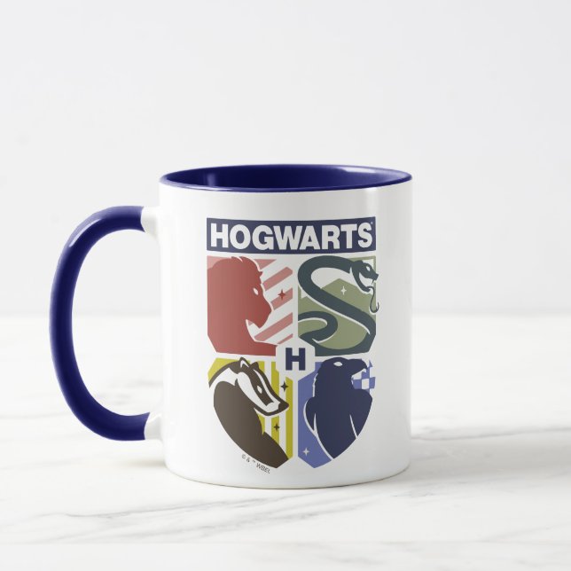 Mug Blason timbré vintage HOGWARTS™ (Gauche)