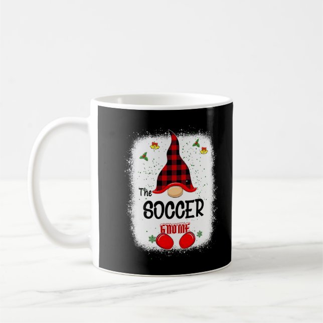 Mug Bleached Soccer Gnome Matching Famille Christma (Gauche)