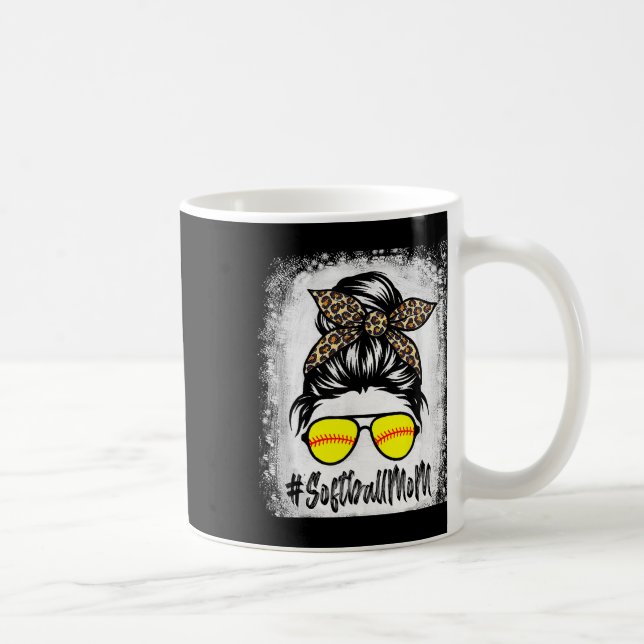 Mug Bleachée Douce Maman Vie Avec Léopard Et Chignon M (Droite)