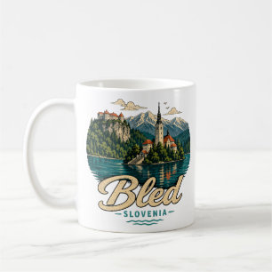 Mug Bled Slovénie Voyage Monument Historique Vintage