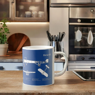 Mug Bleriot XI - Plan de dessin plan d'avion ABD