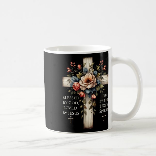 Mug Blessed By God Loved By Jesus Funny Easter Jesus C (Droite)