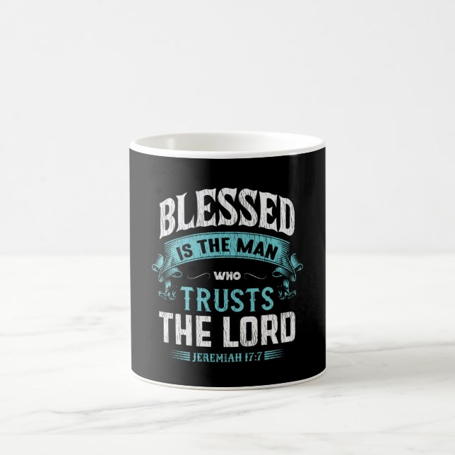 Mug Blessed Is The Man Who Trusts The Lord Christian (Centre)