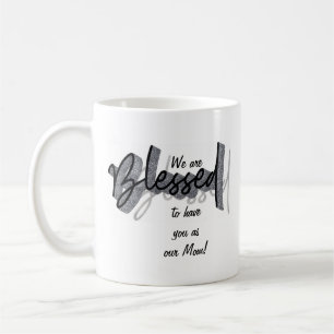 Mug Blessed Mother's Day Black White Bible Verse