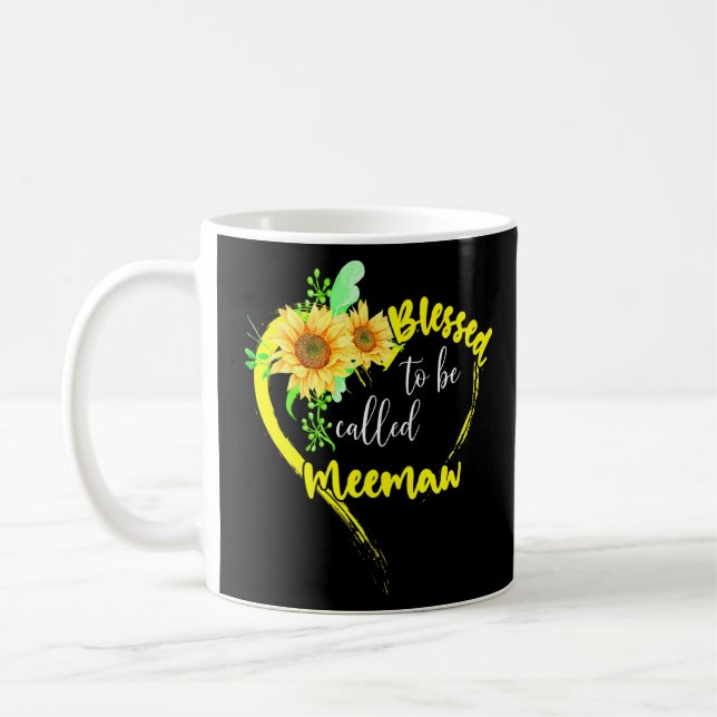 Mug Blessed To Be Called Meemaw Sunflower Meemaw Mothe (Gauche)