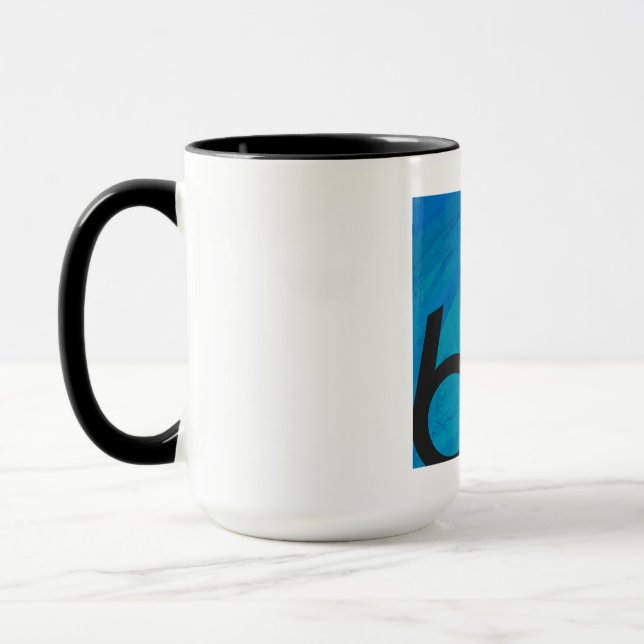 Mug Bleu 60 Décennie Anniversaire (Gauche)