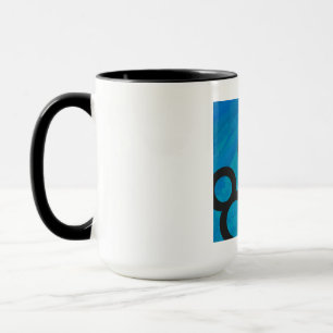 Mug Bleu 80 Décennie Anniversaire