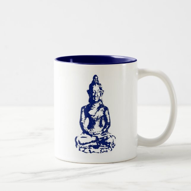 Mug Bleu à 2 tons 11 oz (Droit)