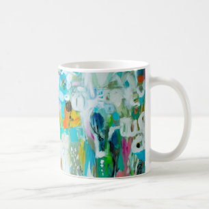 Mug Bleu Abstrait