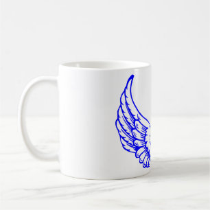 Mug Bleu Ange Ailes Mug.