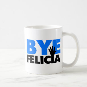 Mug Bleu audacieux de Felicia de vague secondaire de